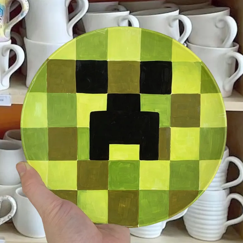 Kids Summer Art Class: Creeper Plates